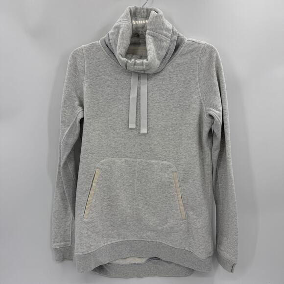 LULULEMON Womens Avenue Pullover Size 8 Grey Full Neck Sweatshirt Fleece - Picture 1 of 6